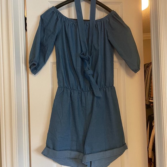 XS Jean Romper - Picture 1 of 1